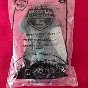2010 HOT WHEELS, BATTLE FORCE 5, ZEMERIK CAR, MINT IN THE PACKAGE!!!